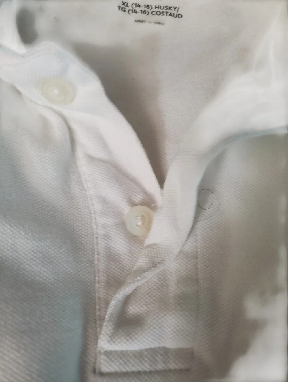 Old Navy White Boy's Polo Shirt XL Husky 14/16